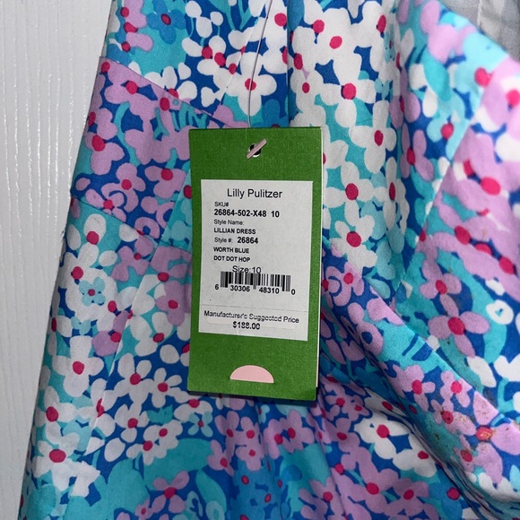 NWT, Lilly Pulitzer “Lillian” Dress, Size 10 - Picture 6 of 10
